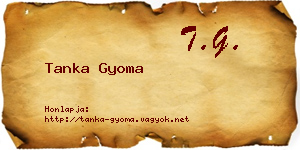 Tanka Gyoma névjegykártya